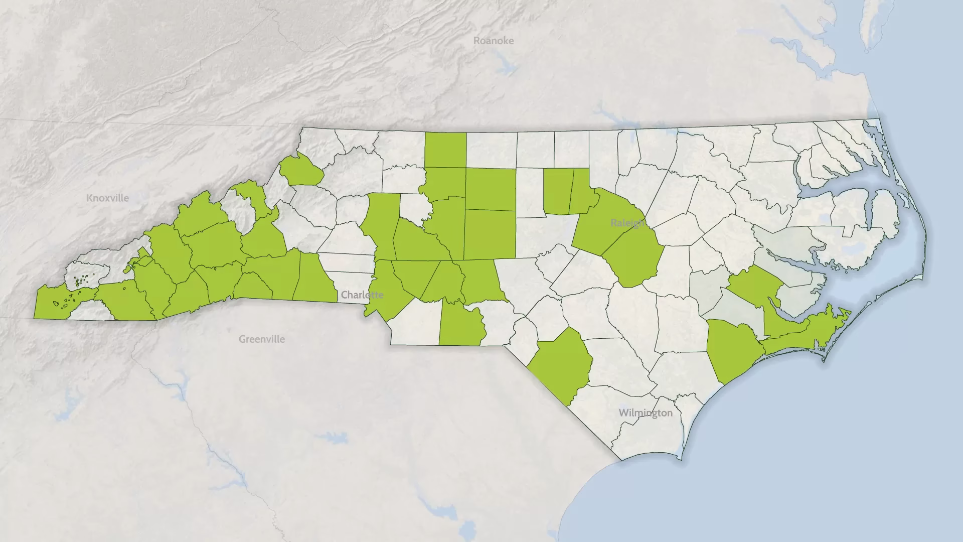 History of Counties Served by Muddy Sneakers